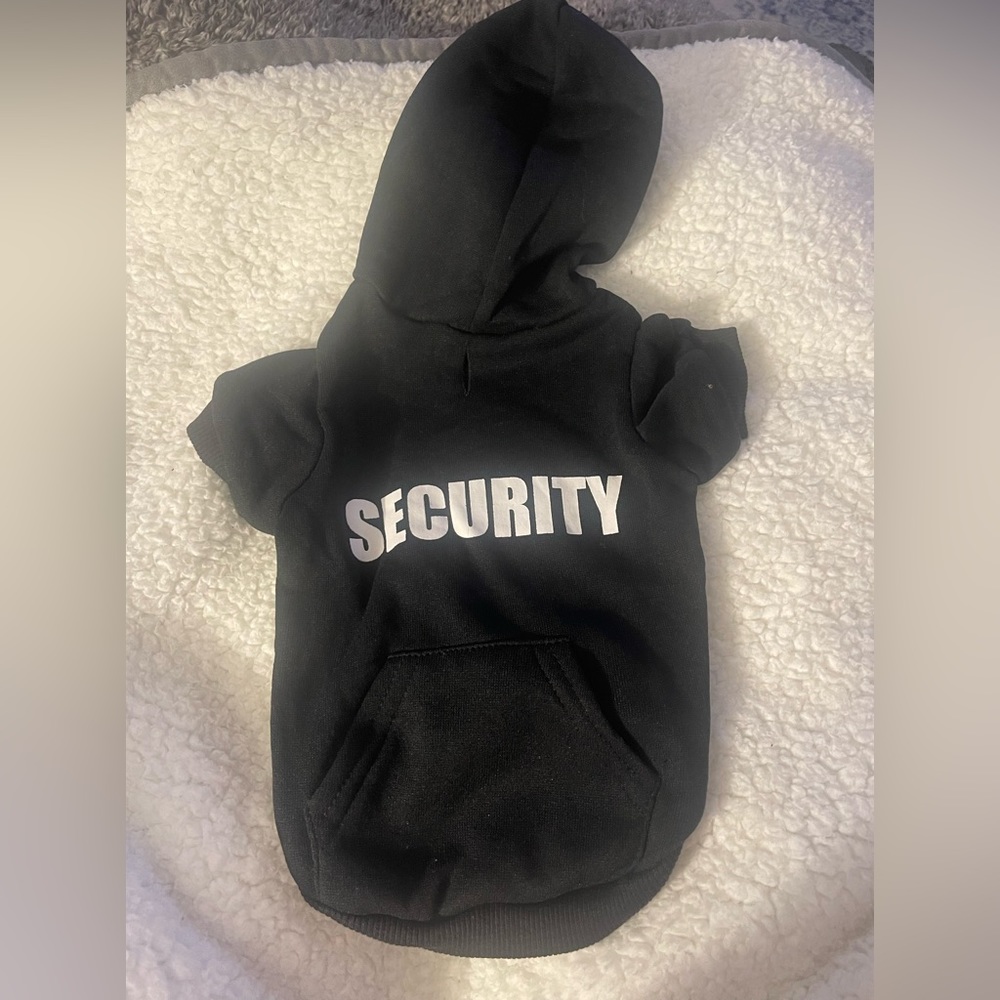 Dog Security Hoodie - Size Small